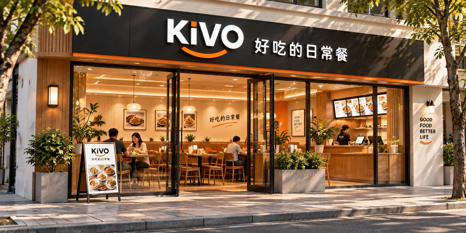 KIVO 门店与招牌画面