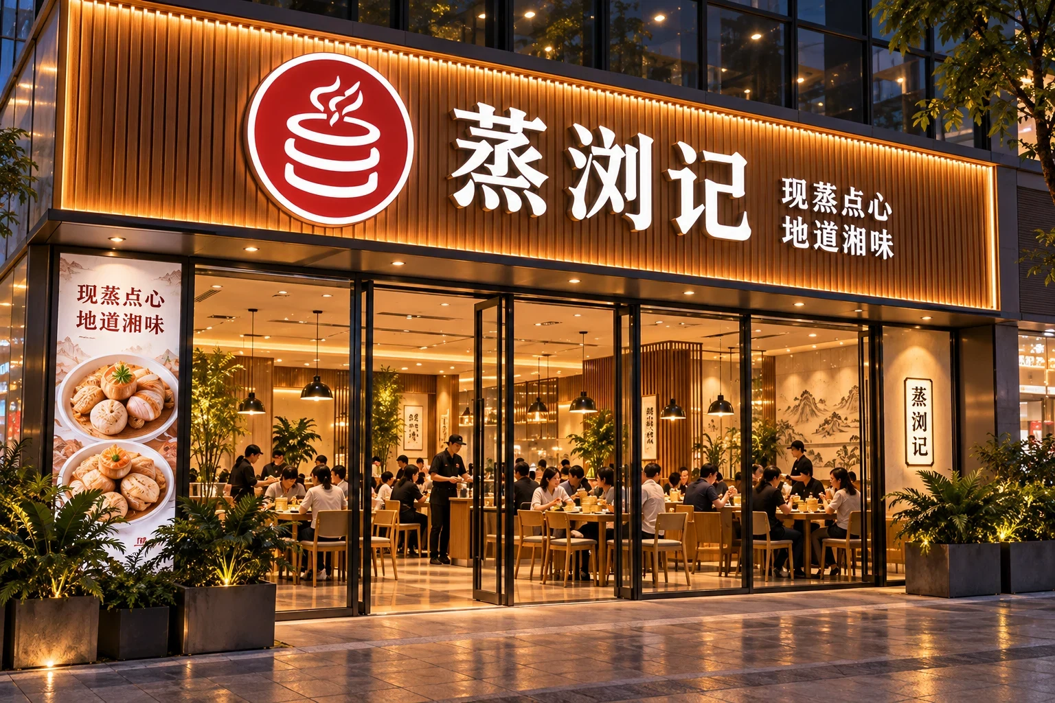 湖南蒸浏记门店